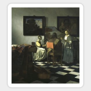 Stolen Art - The Concert by Johannes Vermeer Sticker